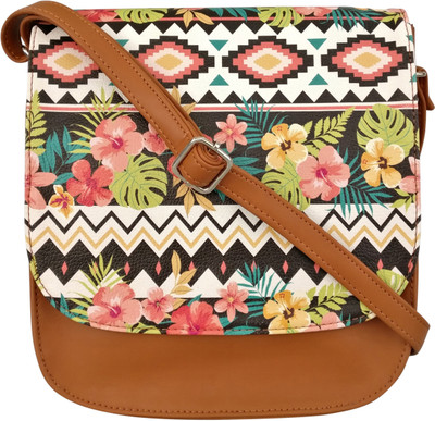 

Toteteca Women Casual Tan PU Sling Bag
