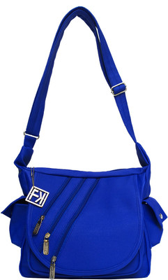 

Fashion Knockout Girls Casual Blue Leatherette Sling Bag