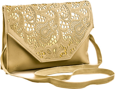 

Voaka Women Casual Khaki Leatherette Sling Bag