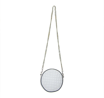 

Indostyle Women Evening/Party White Genuine Leather Sling Bag