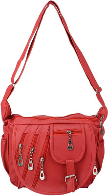 

Cottage Accessories Women Pink PU Sling Bag