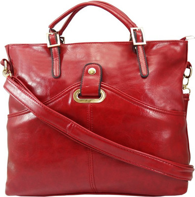 

Hi Look Women Casual Red PU Sling Bag