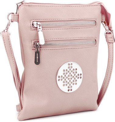 

Addons Women Casual Pink PU Sling Bag