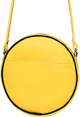 

Borsavela Women Casual Yellow PU Sling Bag