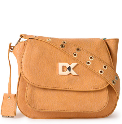 

Diana Korr Women Casual Yellow PU Sling Bag