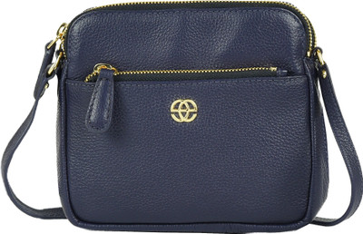 

Eske Girls Casual Blue Genuine Leather Sling Bag