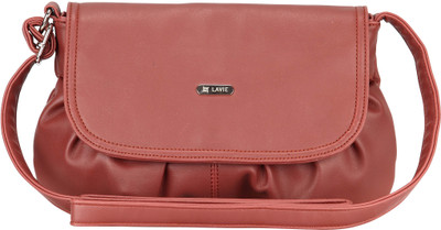 

Lavie Women Casual Brown Leatherette Sling Bag