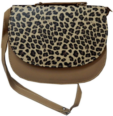 

Navaksha Women Beige PU Sling Bag
