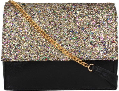

Berrypeckers Women Casual Black PU Sling Bag