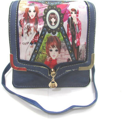 

Ducati Girls Casual Multicolor Denim, PU Sling Bag