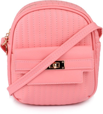 

Cappuccino Women Casual Pink Leatherette Sling Bag