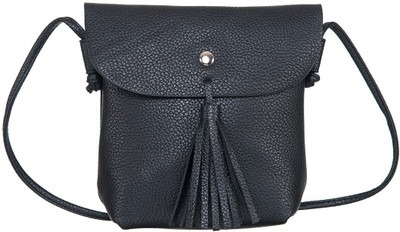 

Peaubella Girls Casual Black Genuine Leather Sling Bag