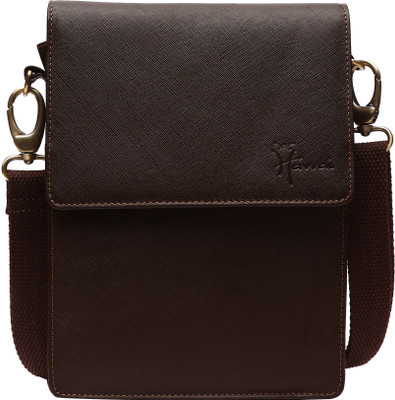 

Hawai Men & Women Formal Brown Genuine Leather Sling Bag