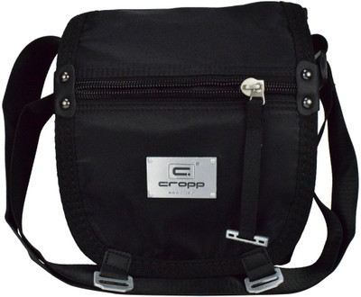 

Cropp Men & Women Casual Black Nylon Sling Bag