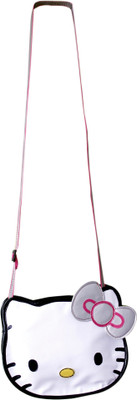 

Kidzbash Girls White, Pink Rexine Sling Bag, Pink;white