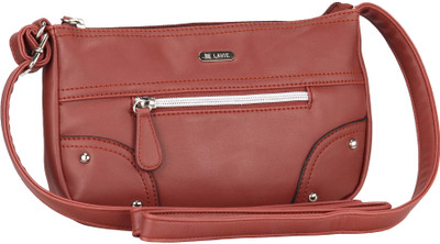 

Lavie Women Casual Brown Leatherette Sling Bag