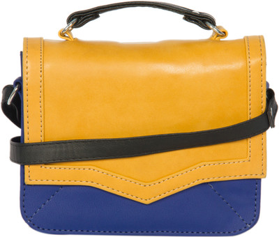 

Adaira Girls Casual Yellow PU Sling Bag