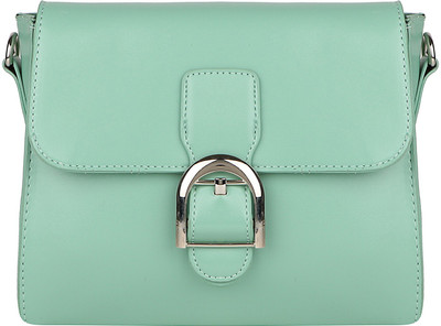 

Lino Perros Women Casual Green Leatherette Sling Bag
