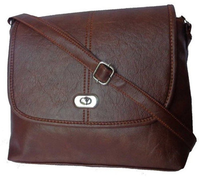 

Marie Girls Casual Maroon PU Sling Bag