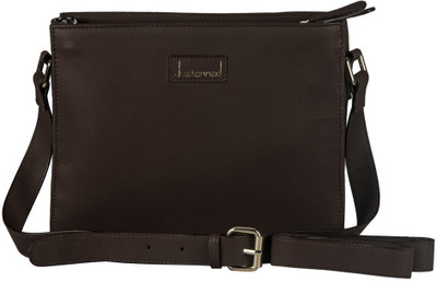 

Justanned Women Formal Brown Genuine Leather Sling Bag