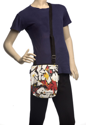 

Orange Bunch Women Casual Black Canvas Sling Bag
