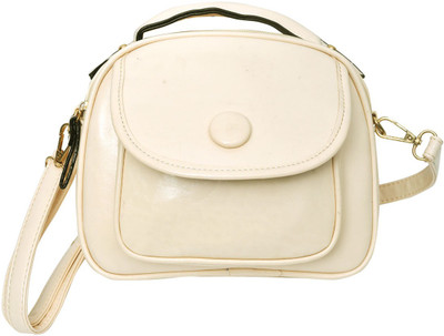 

Hawai Women Casual White PU Sling Bag