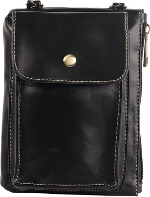 

Tamirha Women Black Rexine Sling Bag