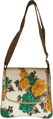

Bhamini Women Multicolor Silk Sling Bag
