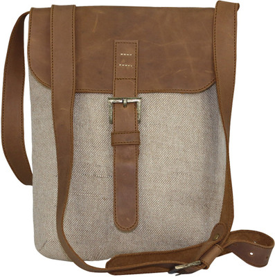 

Angesbags Men Beige Juco Sling Bag