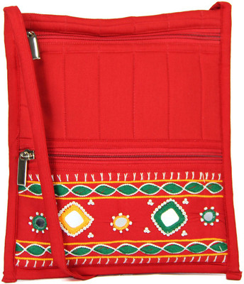 

Womens Cottage Women Casual Multicolor Cotton Sling Bag