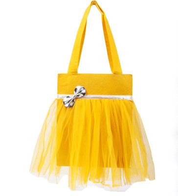 

Lill Pumpkins Girls Casual Yellow Felt Tote