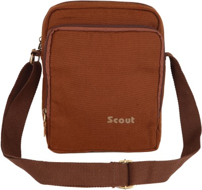 

Scout Men & Women Casual Brown Canvas Sling Bag