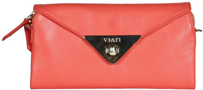 

Viari Women Casual Pink Genuine Leather Sling Bag