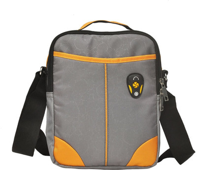 

Hawai Men Casual Grey, Orange Polyester Sling Bag