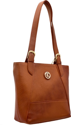 JFL-Jewellery For Less Girls Formal Tan Genuine Leather Shoulder Bag
