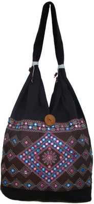 

The Living Craft Women Casual Multicolor Cotton Shoulder Bag