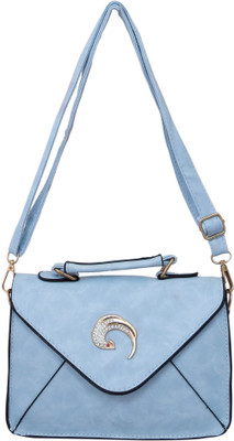 

Heels & Handles Women Casual Blue Leatherette Sling Bag