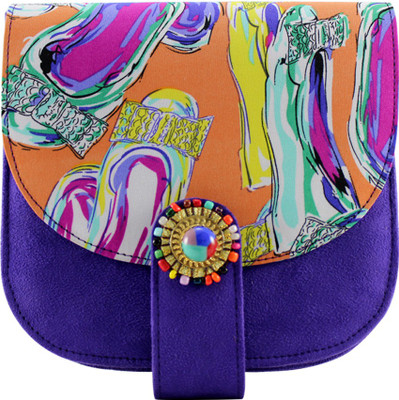 

Pracce Girls Casual Multicolor Cotton Sling Bag