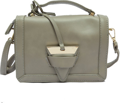 

Pepgirls Girls Casual Grey Leatherette Sling Bag