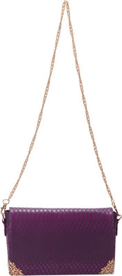

The Zoya Life Women Evening/Party Purple PU Sling Bag