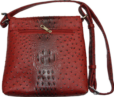 

Knott Girls Casual Red Leatherette Sling Bag