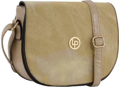 

Lino Perros Women Yellow Leatherette Sling Bag