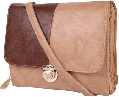 

Craft Art India Girls Casual Beige Polyester Sling Bag