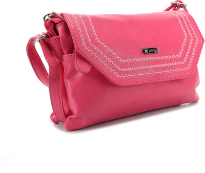 

Lavie Women Casual Pink Polyester Sling Bag