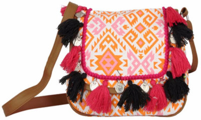 

Kanvas Katha Women Casual Multicolor Canvas Sling Bag