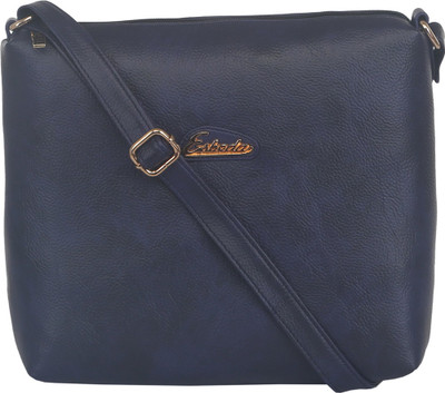 

Esbeda Women Casual Blue Leatherette Sling Bag