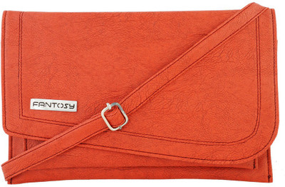 

Fantosy Women Casual Orange PU Shoulder Bag