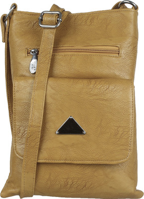 

Indian Fashion Women Formal Tan PU Sling Bag
