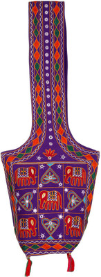 

Rajrang Women Casual Purple Cotton Sling Bag