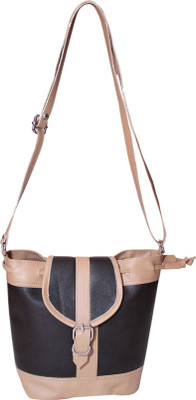

Essart Women Casual Brown PU Sling Bag